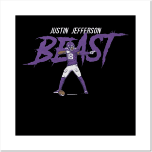 Justin Jefferson Beast Posters and Art